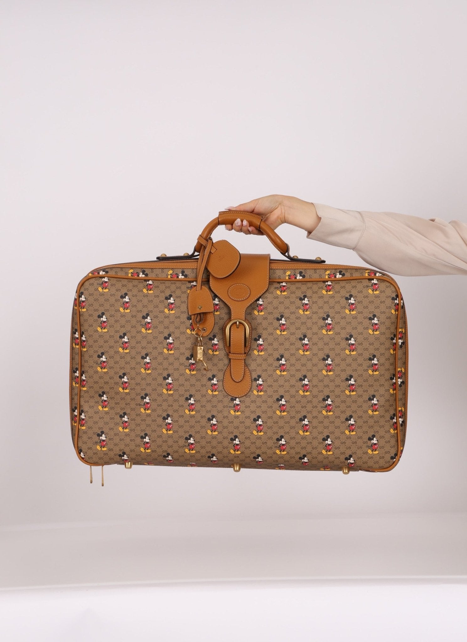 Limited Edition Gucci x Disney Microguccissima Mickey Mouse Suitcase - FashioNica