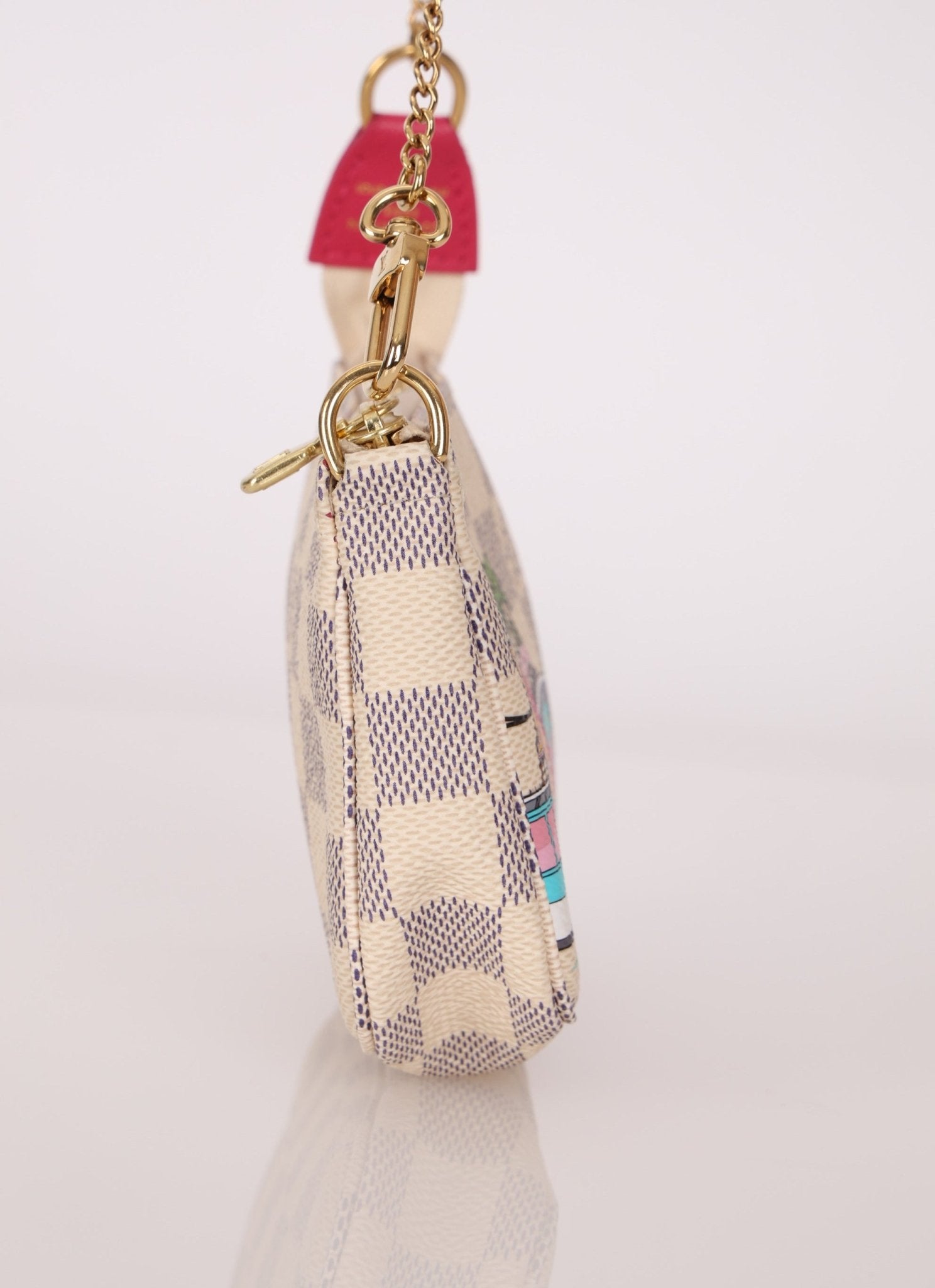Limited Edition Louis Vuitton 2021 Damier Azur Hollywood Animation Mini Pochette - FashioNica