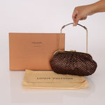 Limited Edition Louis Vuitton Satin Aumônière Clutch on Chain - FashioNica