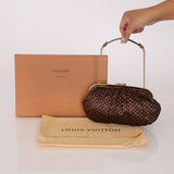 Limited Edition Louis Vuitton Satin Aumônière Clutch on Chain - FashioNica