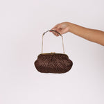 Limited Edition Louis Vuitton Satin Aumônière Clutch on Chain - FashioNica