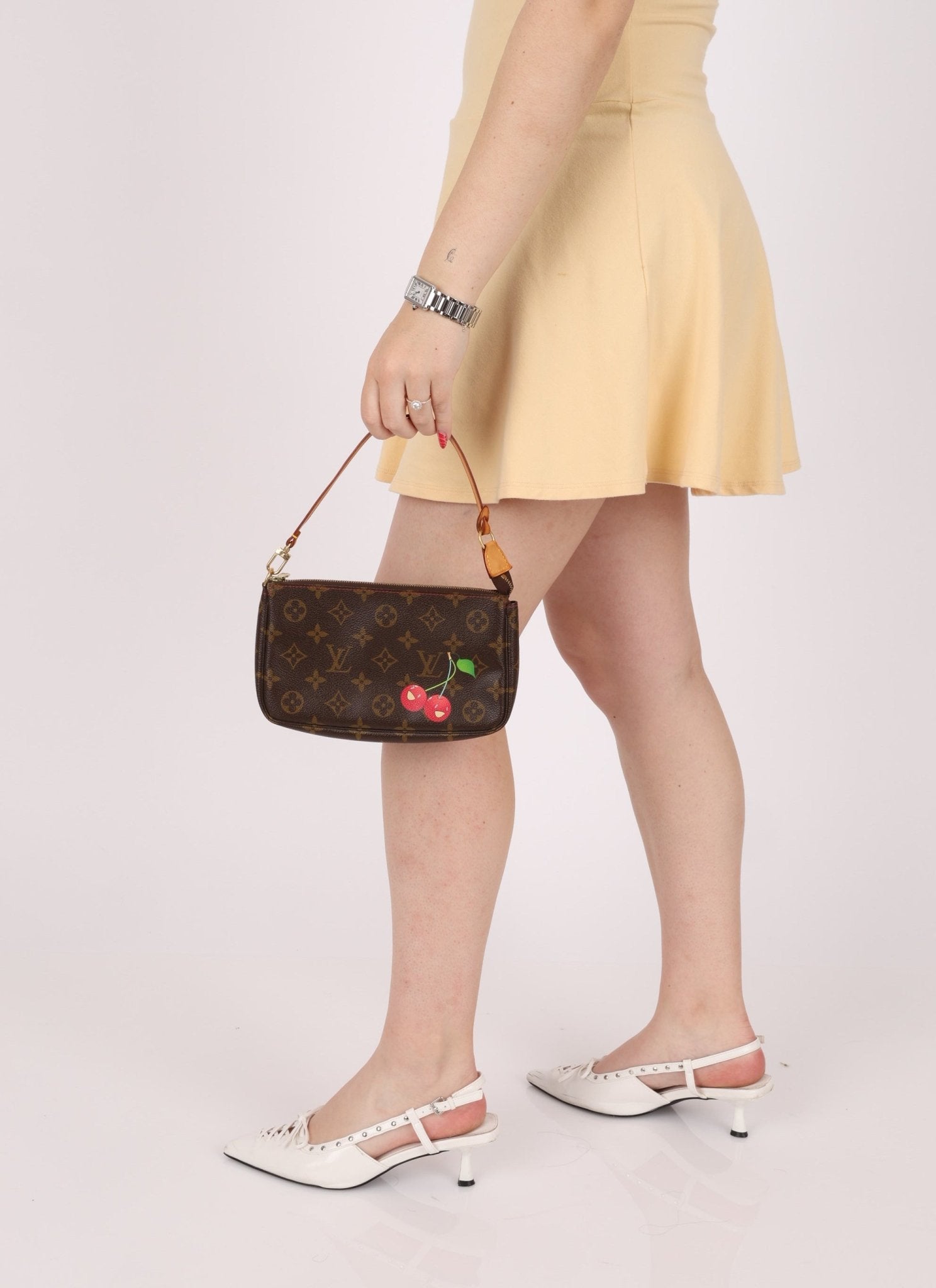 Limited Edition Louis Vuitton x Takashi Murakami Cerises Pochette - FashioNica