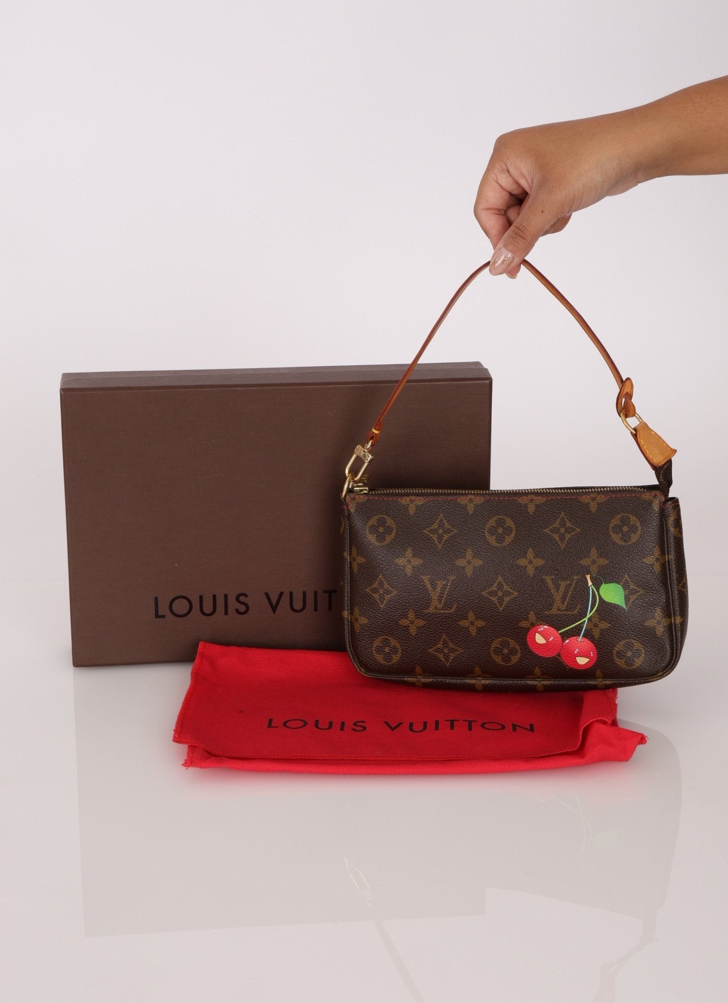 Limited Edition Louis Vuitton x Takashi Murakami Cerises Pochette - FashioNica