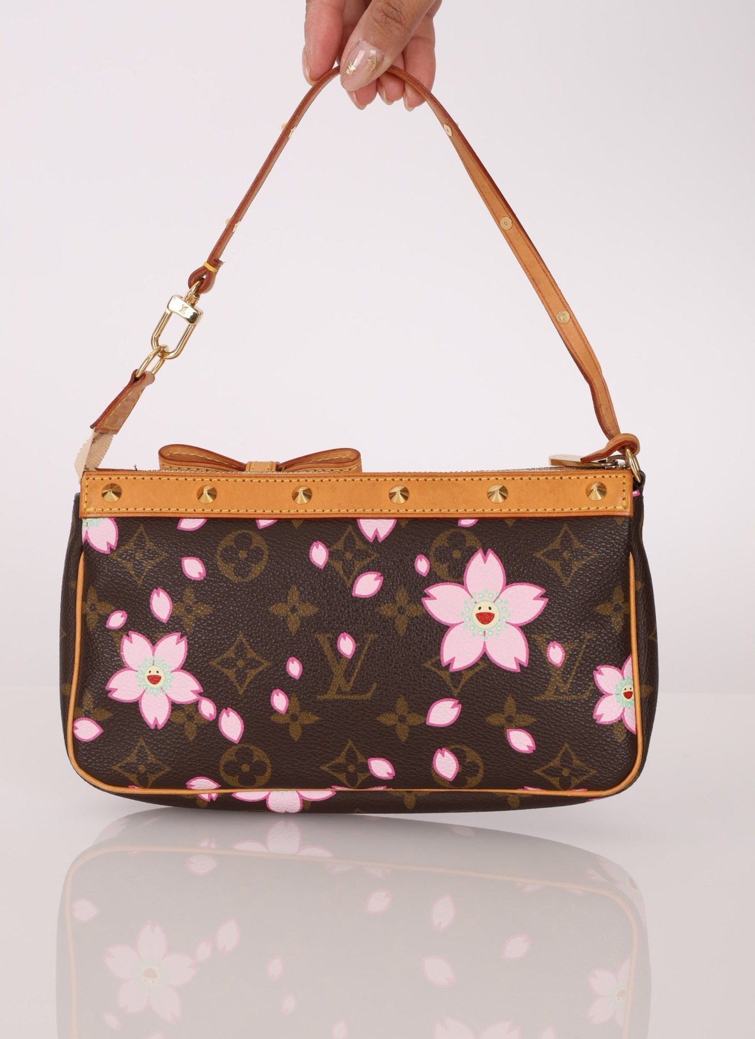 Limited Edition Louis Vuitton x Takashi Murakami Cherry Blossom Pochette - FashioNica