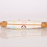 Limited Edition Louis Vuitton x Takashi Murakami Monogram Multicolor Blanc Milla Pochette MM - FashioNica