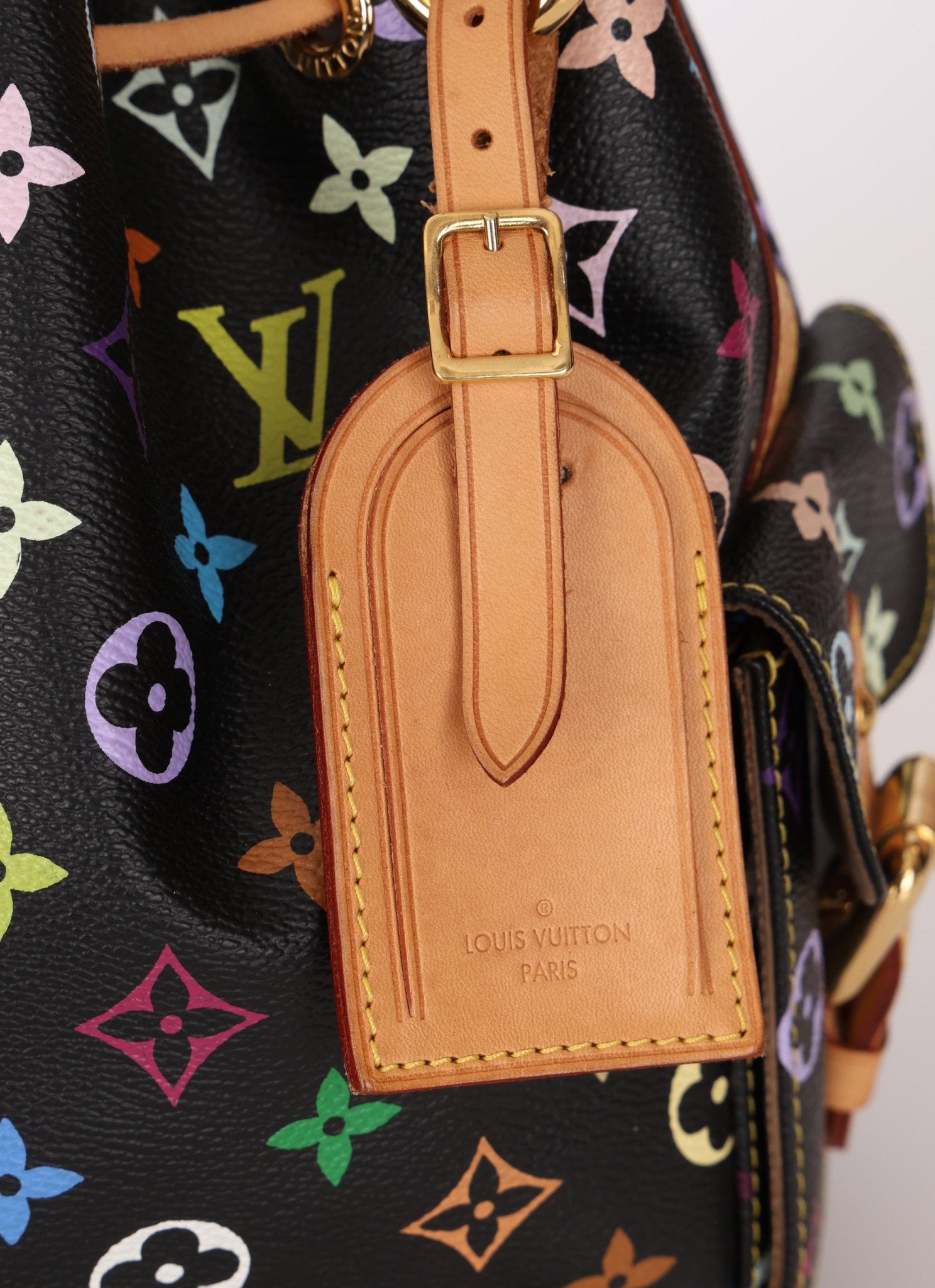 Limited Edition Louis Vuitton x Takashi Murakami Monogram Multicolor Noir Petit Noe - FashioNica