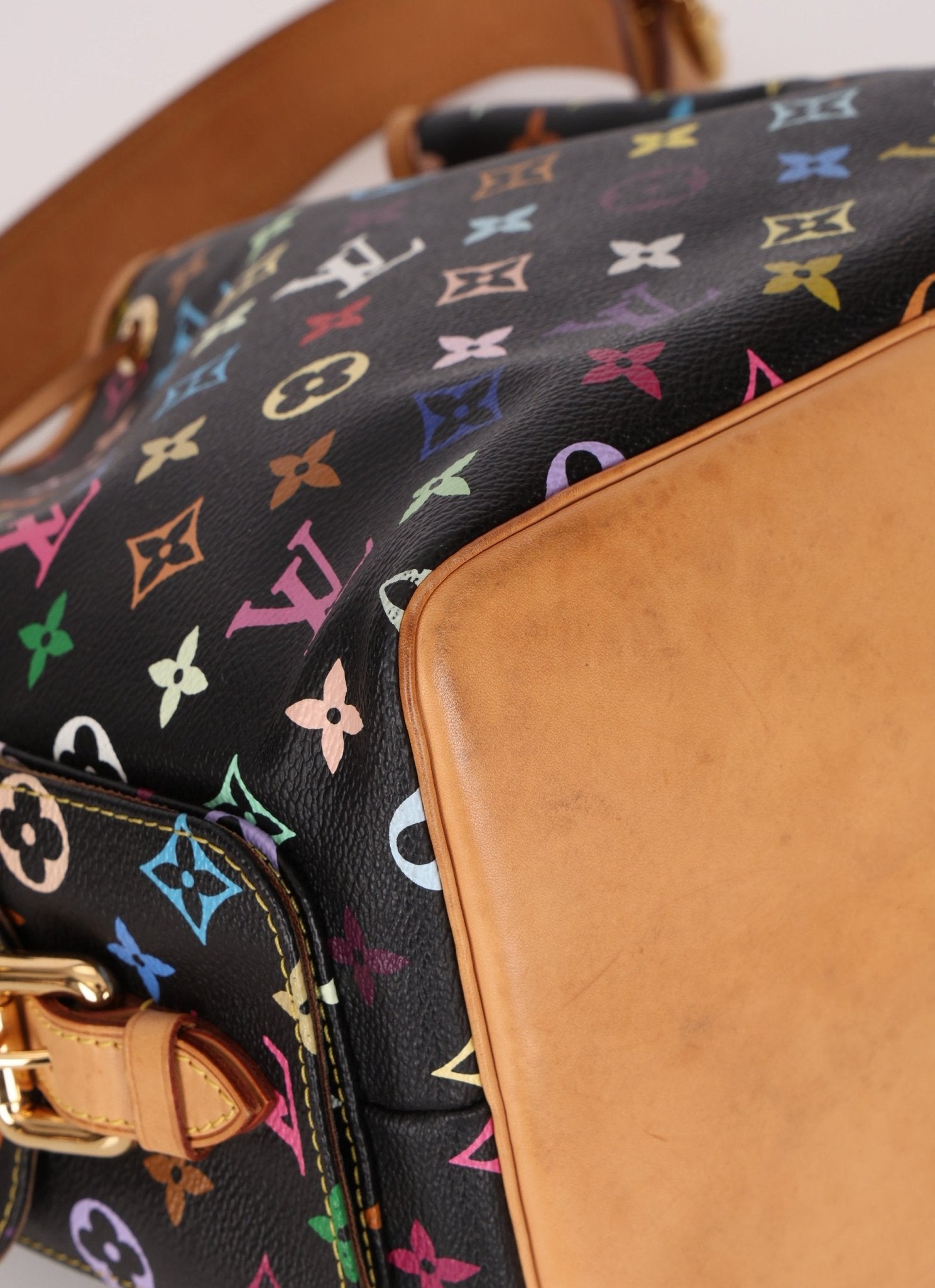 Limited Edition Louis Vuitton x Takashi Murakami Monogram Multicolor Noir Petit Noe - FashioNica