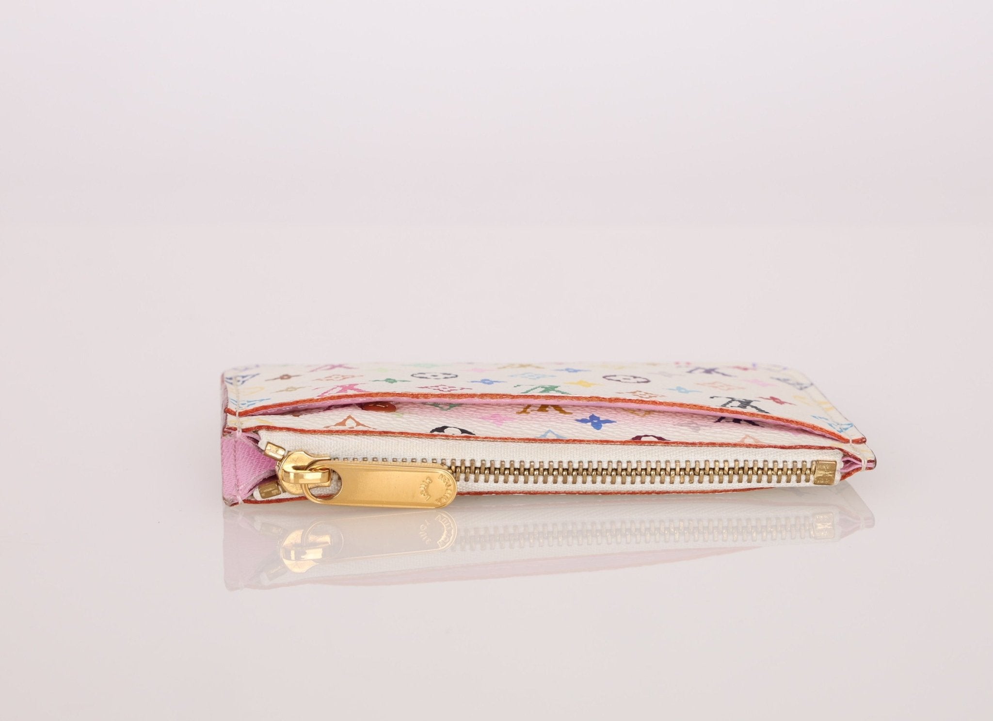 Limited Edition Louis Vuitton x Takashi Murakami Multicolor Blanc Key Pouch - FashioNica