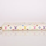 Limited Edition Louis Vuitton x Takashi Murakami Multicolor Blanc Zippy Wallet - FashioNica