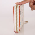 Limited Edition Louis Vuitton x Takashi Murakami Multicolor Blanc Zippy Wallet - FashioNica