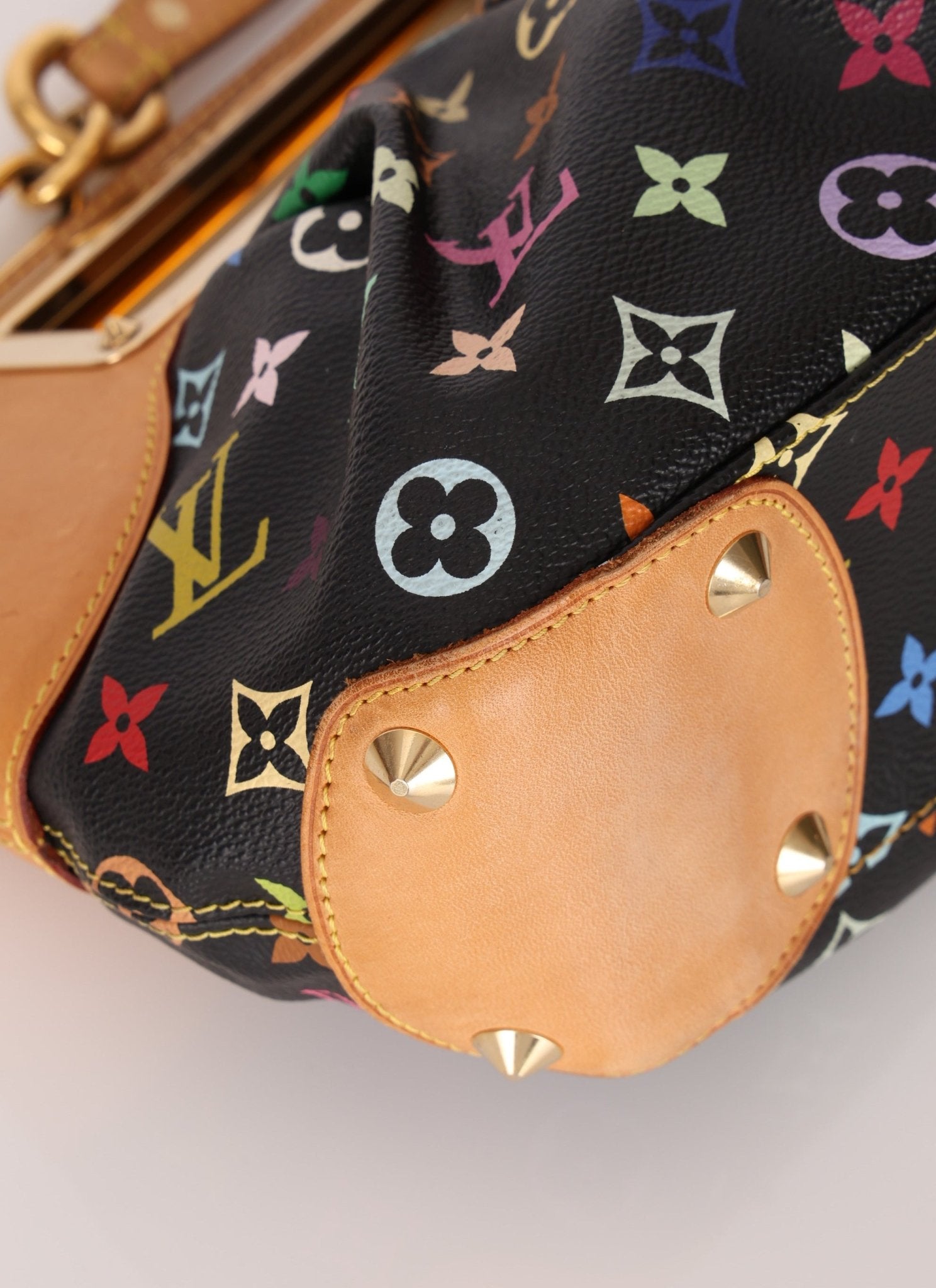 Limited Edition Louis Vuitton x Takashi Murakami Multicolor Noir Judy PM - FashioNica