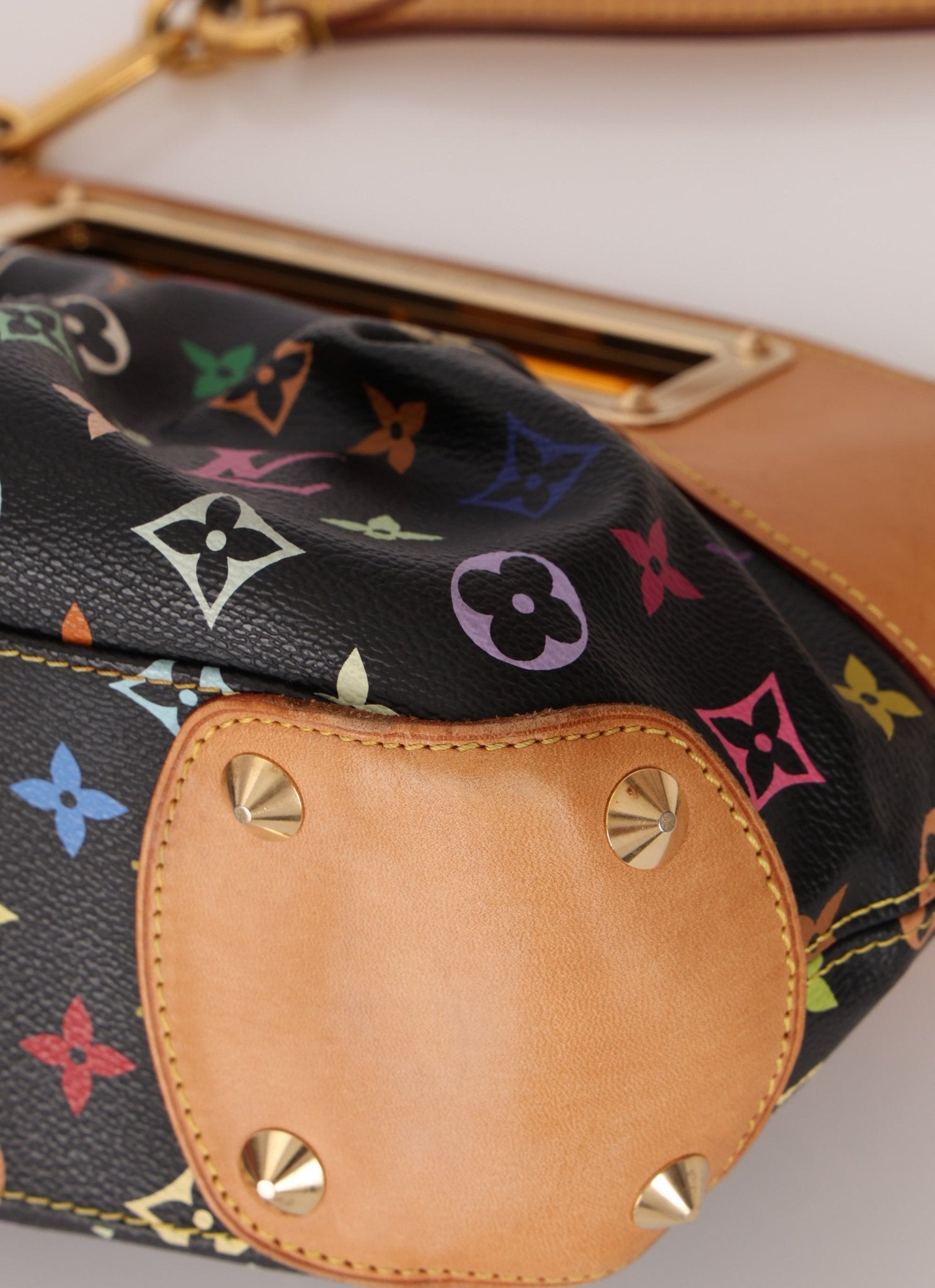 Limited Edition Louis Vuitton x Takashi Murakami Multicolor Noir Judy PM - FashioNica