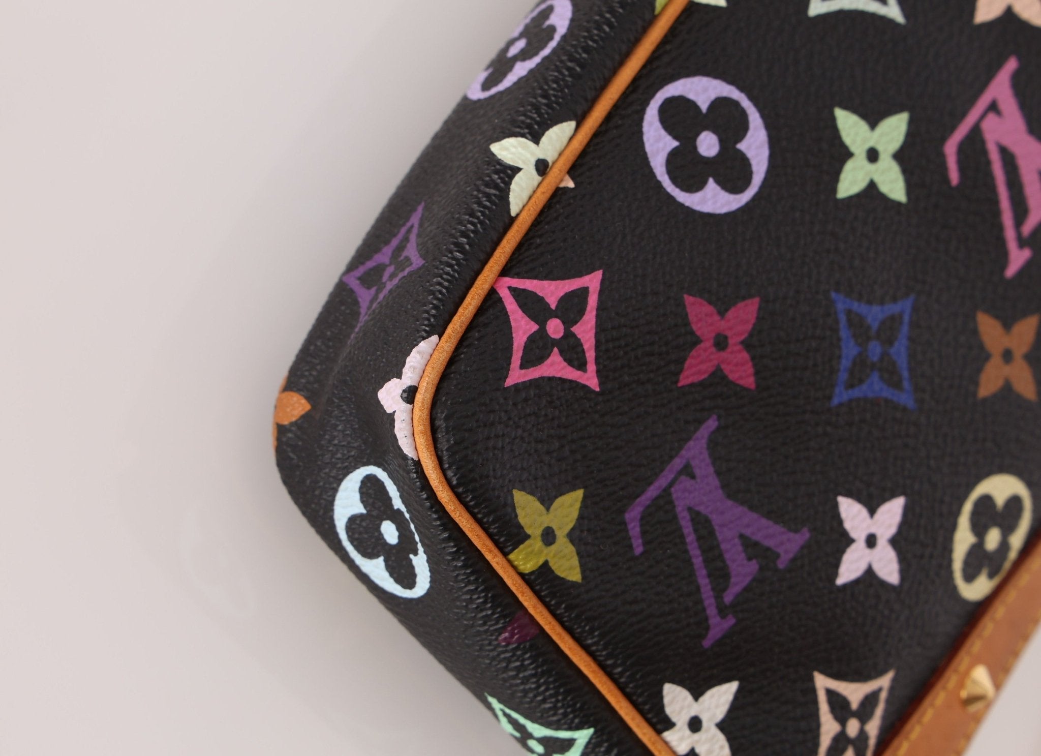 Limited Edition Louis Vuitton x Takashi Murakami Multicolor Noir Pochette - FashioNica