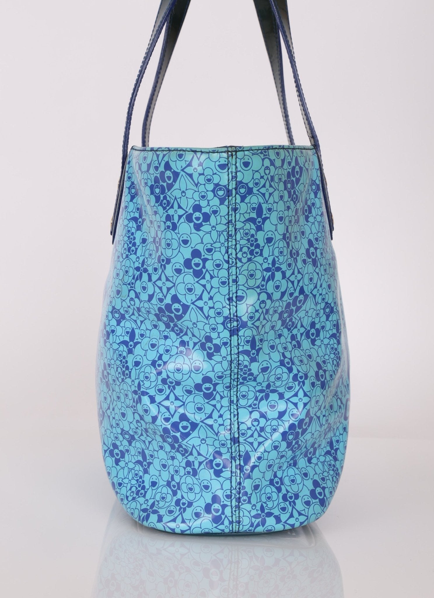 Limited Edition Louis Vuitton x Takashi Murakami Patent Cosmic Blossom Tote PM - FashioNica