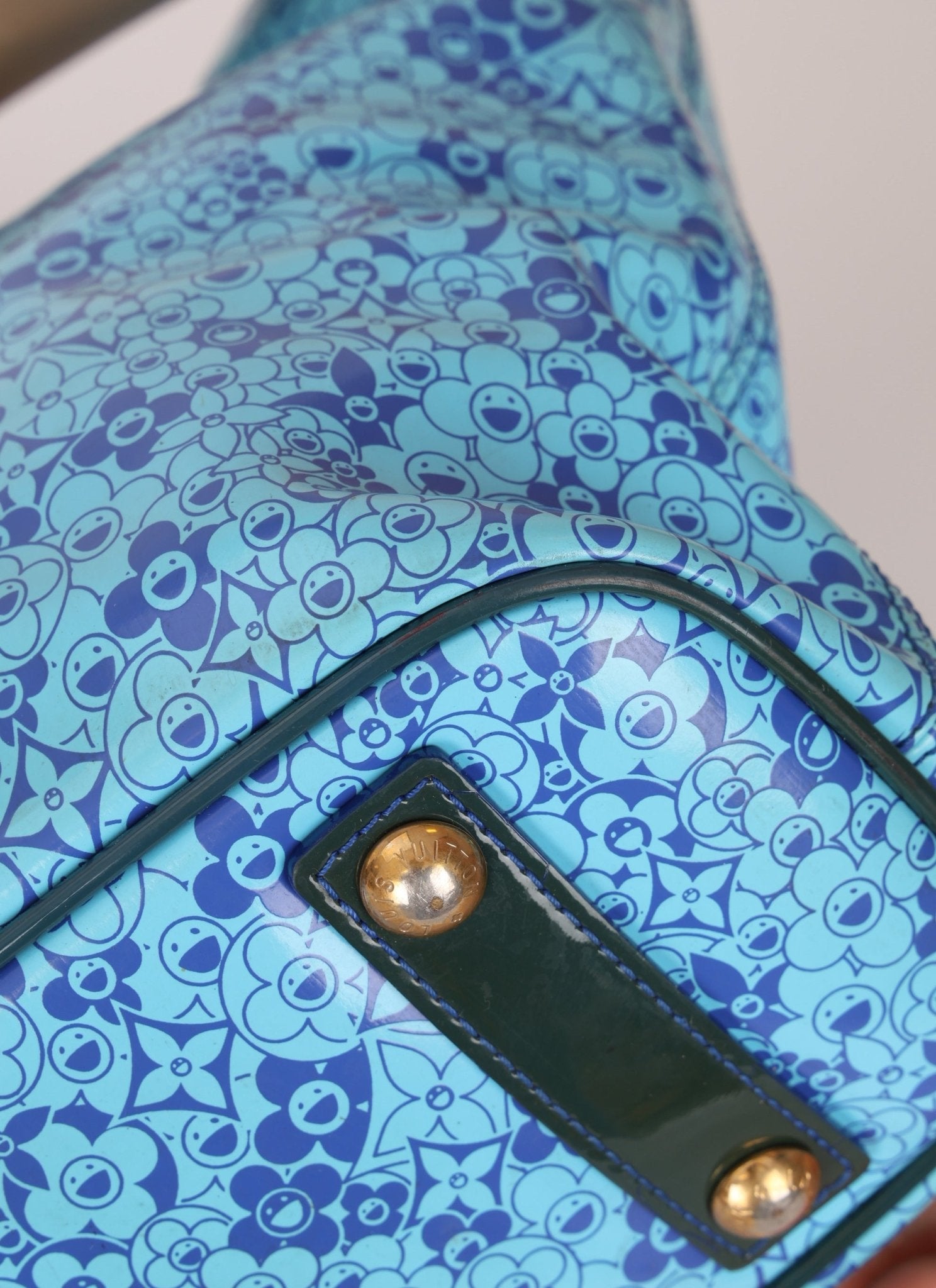 Limited Edition Louis Vuitton x Takashi Murakami Patent Cosmic Blossom Tote PM - FashioNica