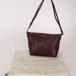 Loewe Calfskin Dark Burgundy Fold Pouch - FashioNica