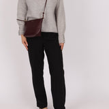 Loewe Calfskin Dark Burgundy Fold Pouch - FashioNica