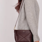 Loewe Calfskin Dark Burgundy Fold Pouch - FashioNica