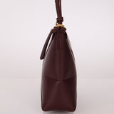 Loewe Calfskin Dark Burgundy Fold Pouch - FashioNica