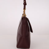 Loewe Calfskin Dark Burgundy Fold Pouch - FashioNica