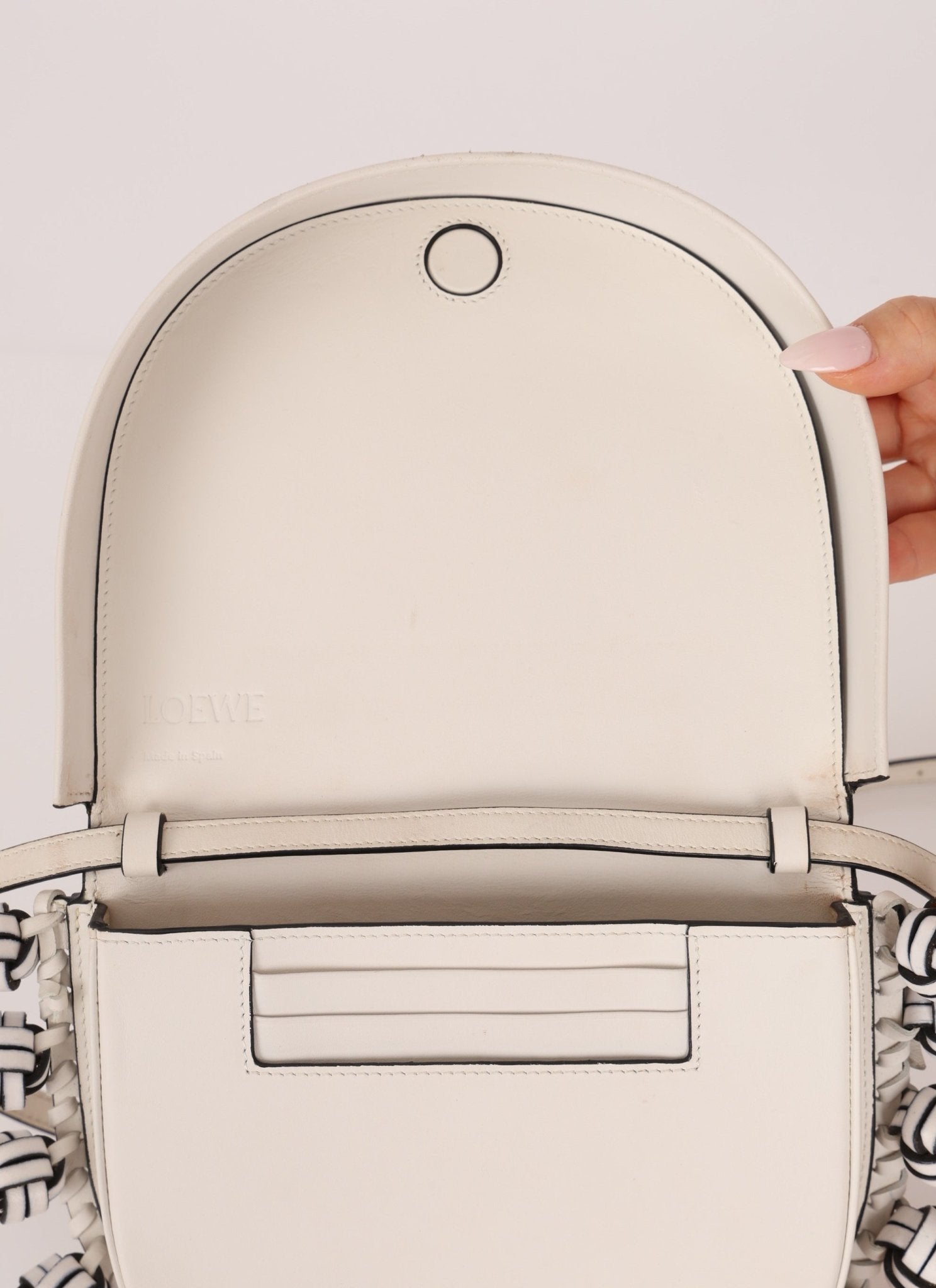 Loewe Calfskin Heel Knots Crossbody - FashioNica