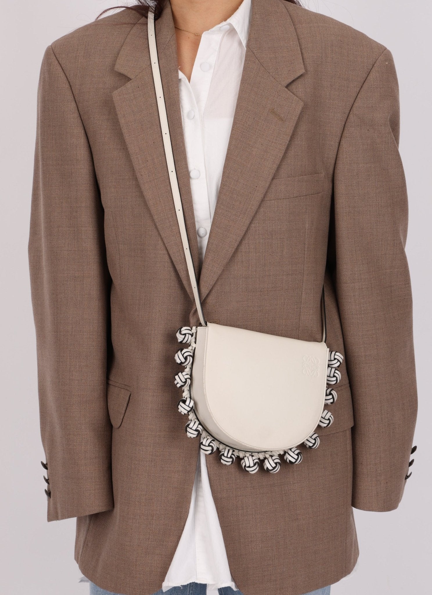 Loewe Calfskin Heel Knots Crossbody - FashioNica