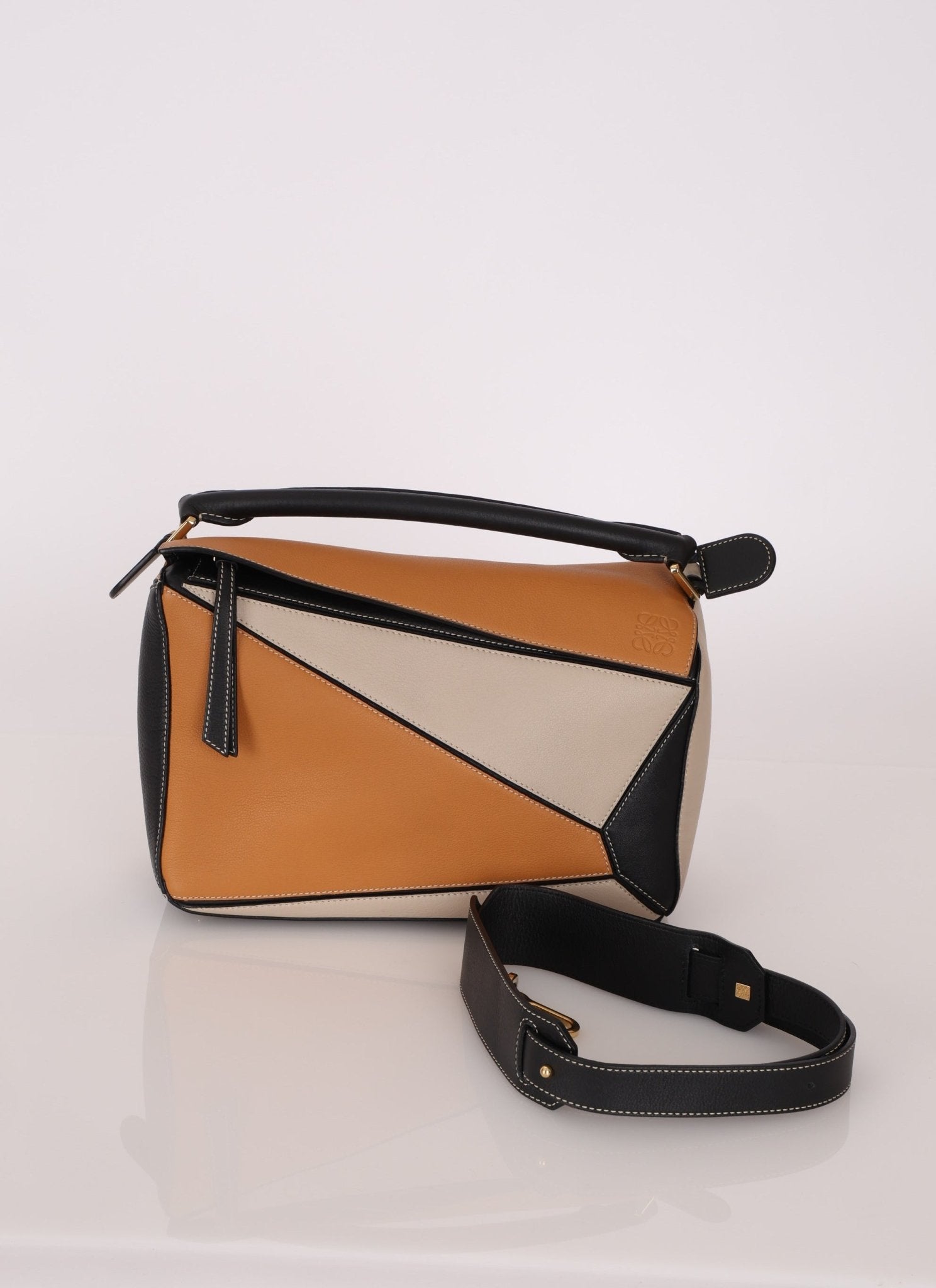 Loewe Calfskin Tricolor Medium Puzzle - FashioNica