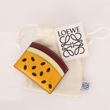 Loewe Leather Passion Fruit Cardholder - FashioNica