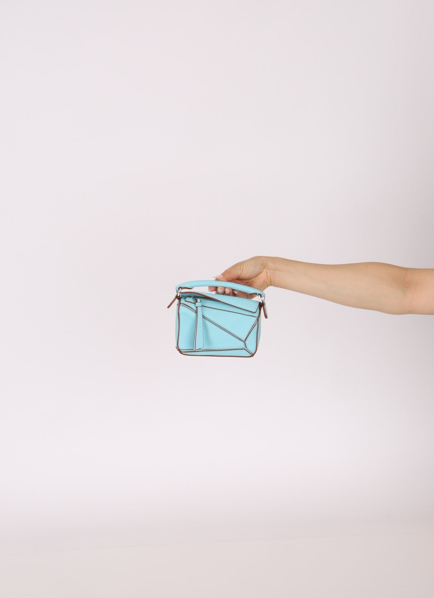 Loewe Light Blue Nano Puzzle on Chain - FashioNica