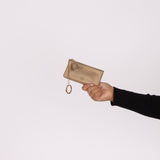 Loewe Metallic Gold Tassel Key Pouch - FashioNica