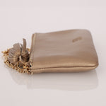 Loewe Metallic Gold Tassel Key Pouch - FashioNica