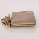 Loewe Metallic Gold Tassel Key Pouch - FashioNica