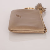 Loewe Metallic Gold Tassel Key Pouch - FashioNica