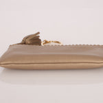 Loewe Metallic Gold Tassel Key Pouch - FashioNica