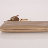 Loewe Metallic Gold Tassel Key Pouch - FashioNica