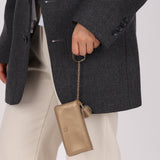 Loewe Metallic Gold Tassel Key Pouch - FashioNica