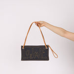 Loewe Repeat Anagram Denim Shoulder Bag - FashioNica