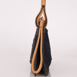 Loewe Repeat Anagram Denim Shoulder Bag - FashioNica