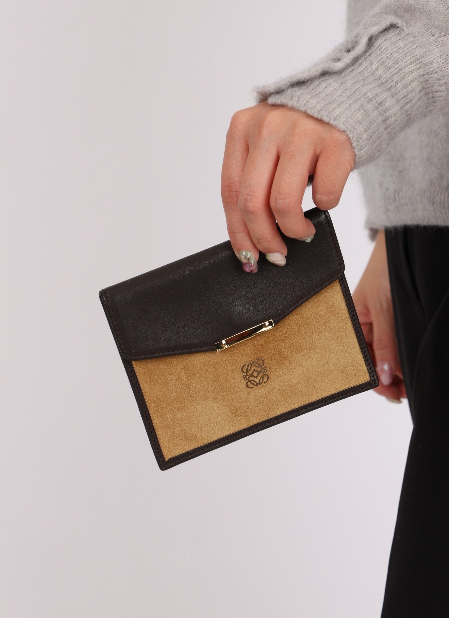 Loewe Suede Envelope Pouch - FashioNica