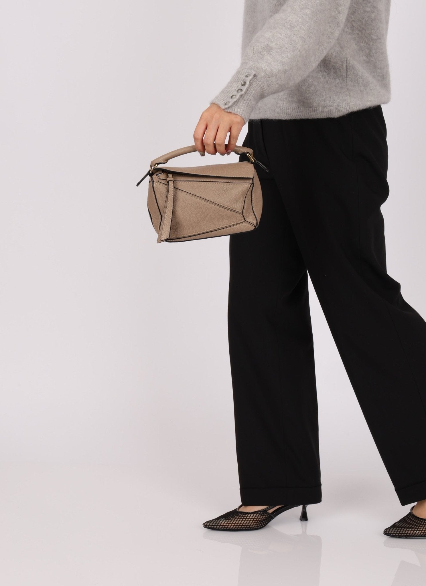 Loewe Taupe Mini Puzzle - FashioNica