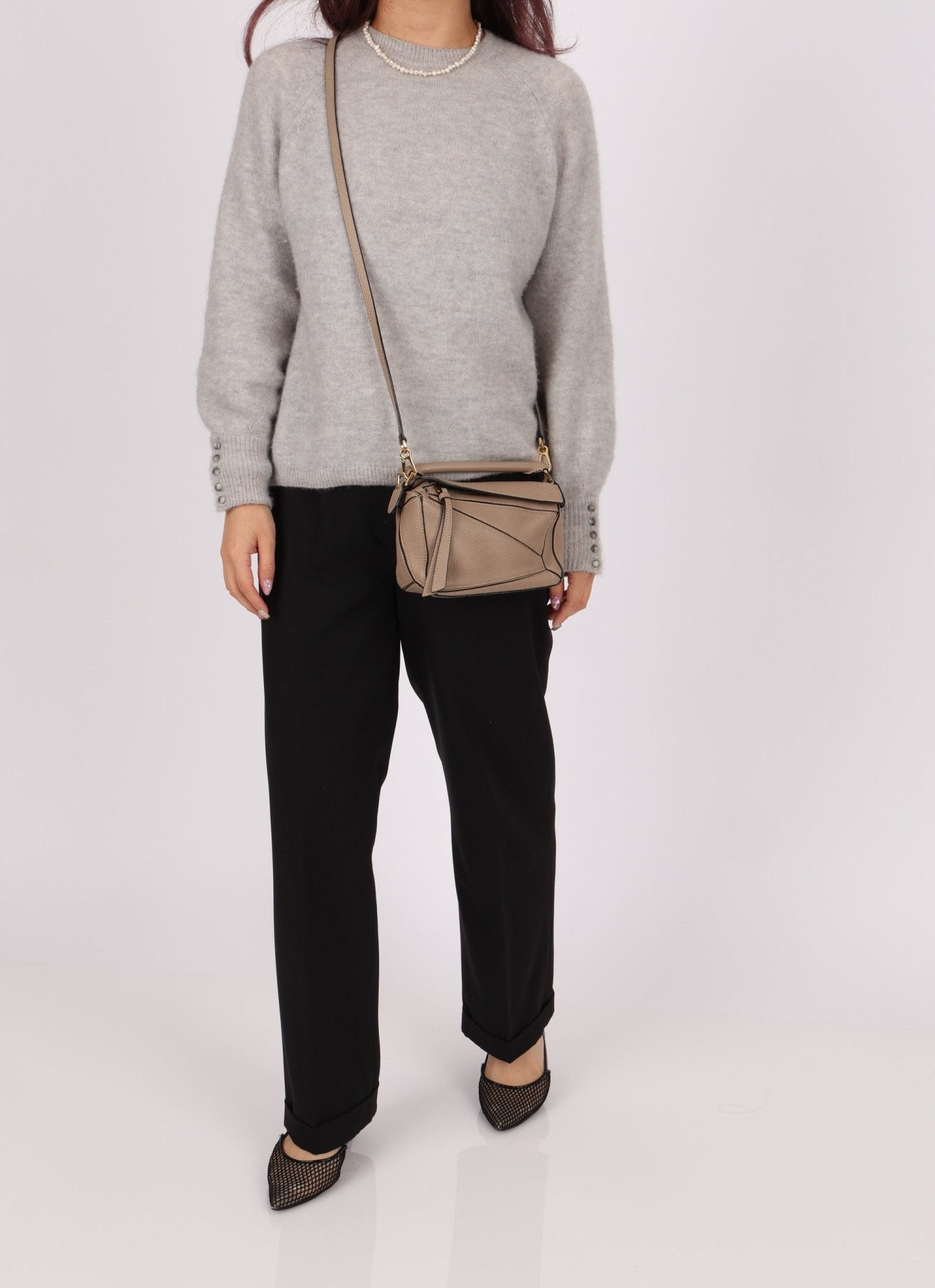 Loewe Taupe Mini Puzzle - FashioNica