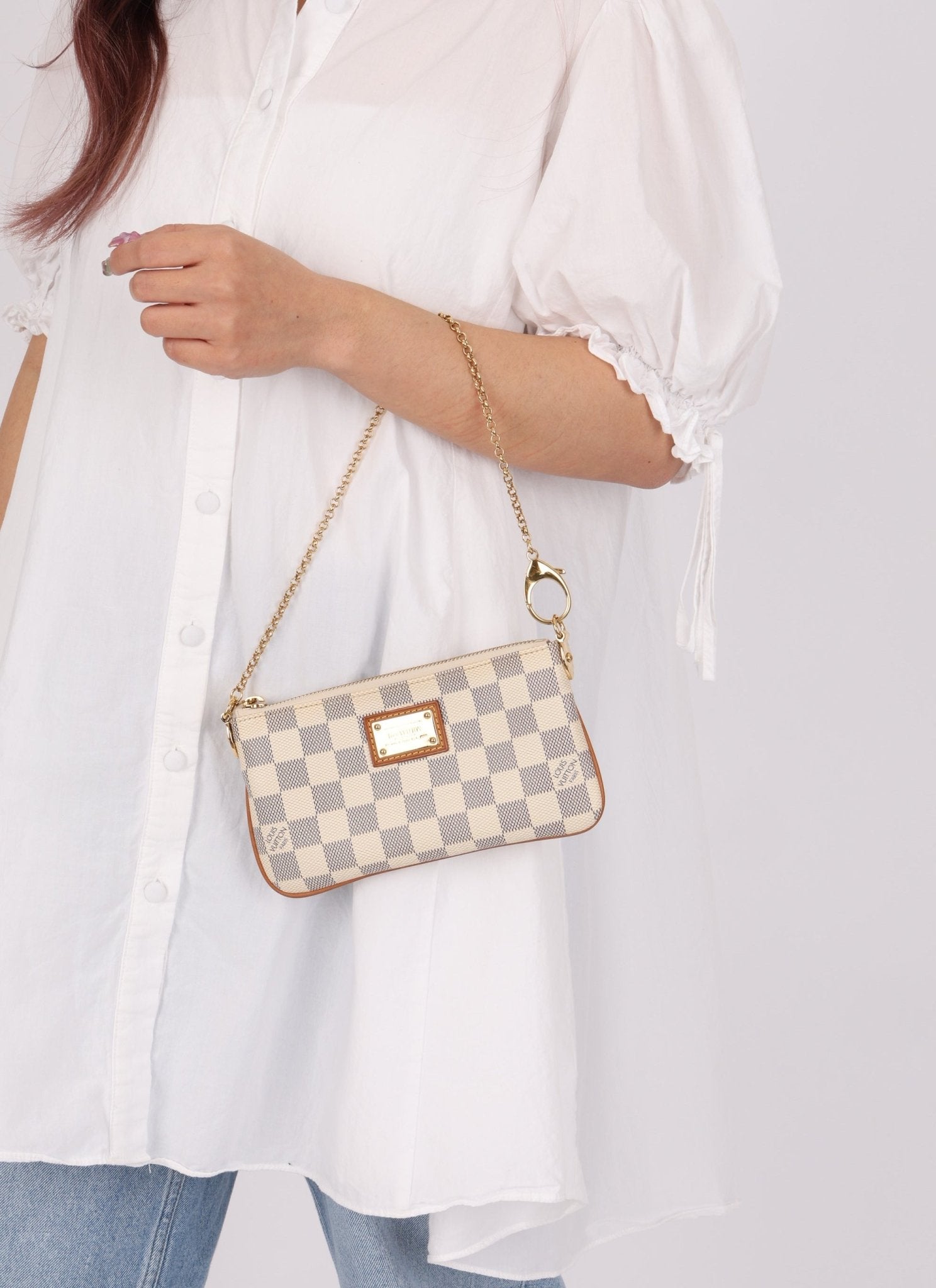 Louis Vuitton Damier Azur Milla Pochette MM - FashioNica