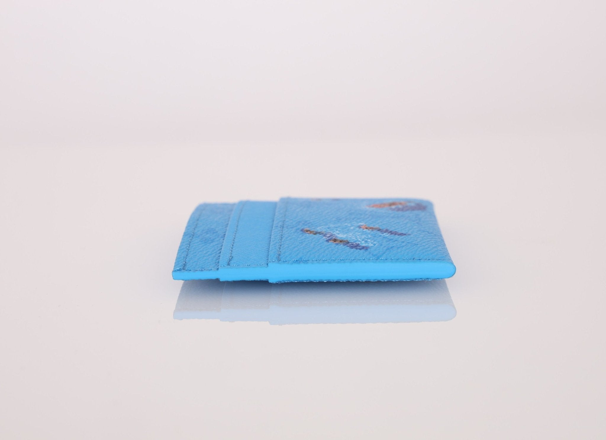 Louis Vuitton Monogram Blue Lagoon Card Holder - FashioNica