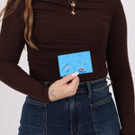 Louis Vuitton Monogram Blue Lagoon Card Holder - FashioNica