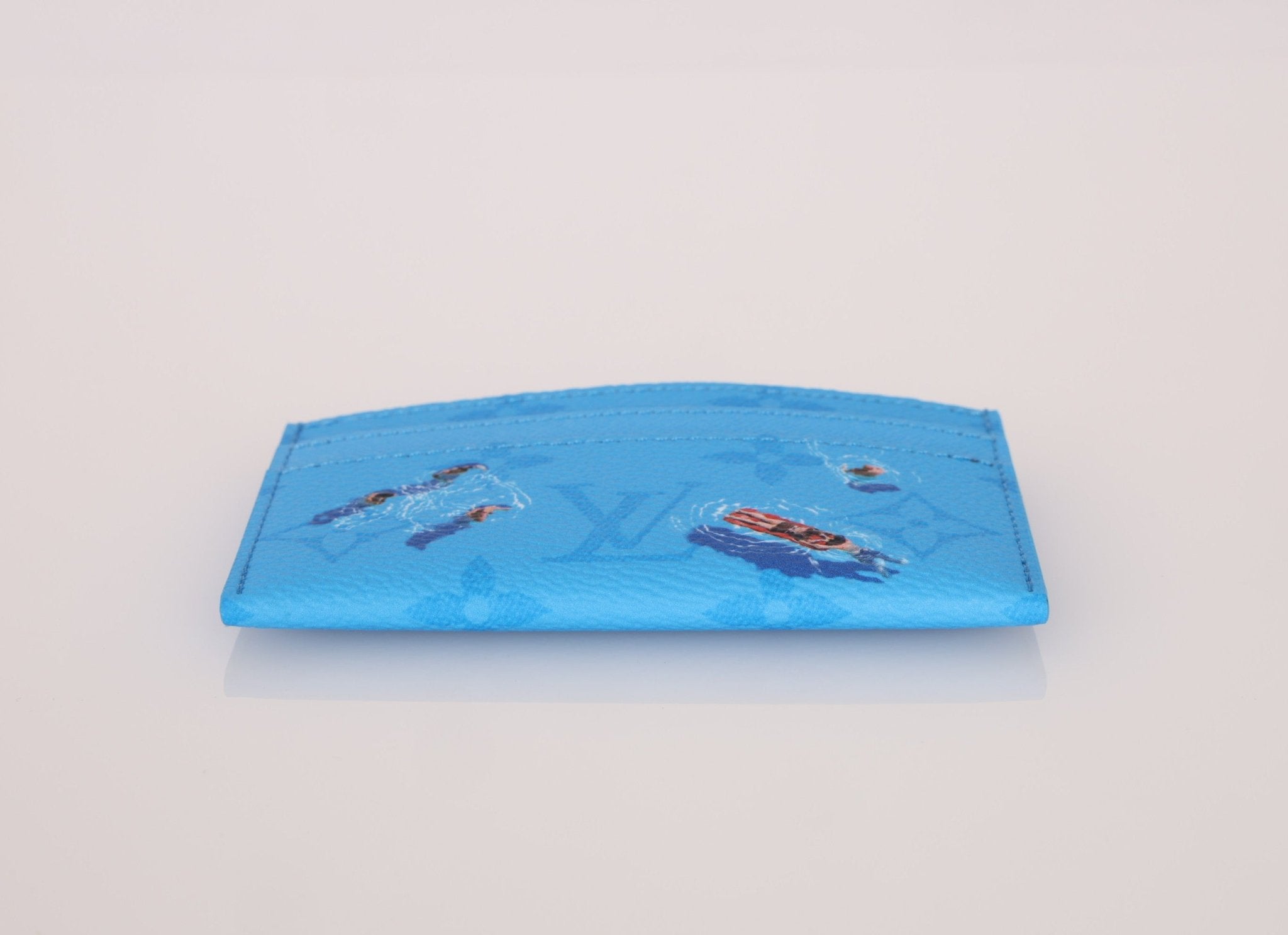 Louis Vuitton Monogram Blue Lagoon Card Holder - FashioNica