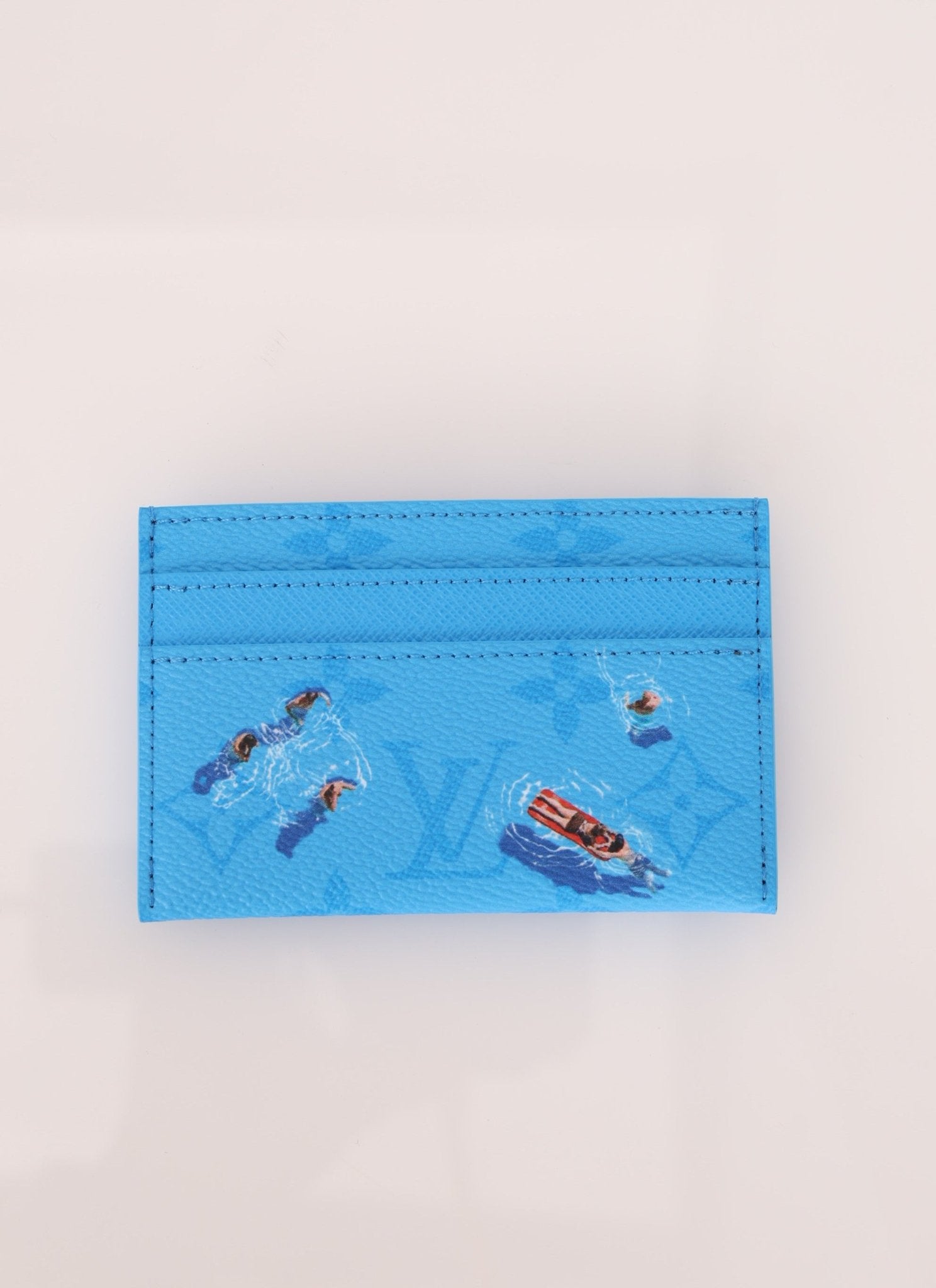 Louis Vuitton Monogram Blue Lagoon Card Holder - FashioNica