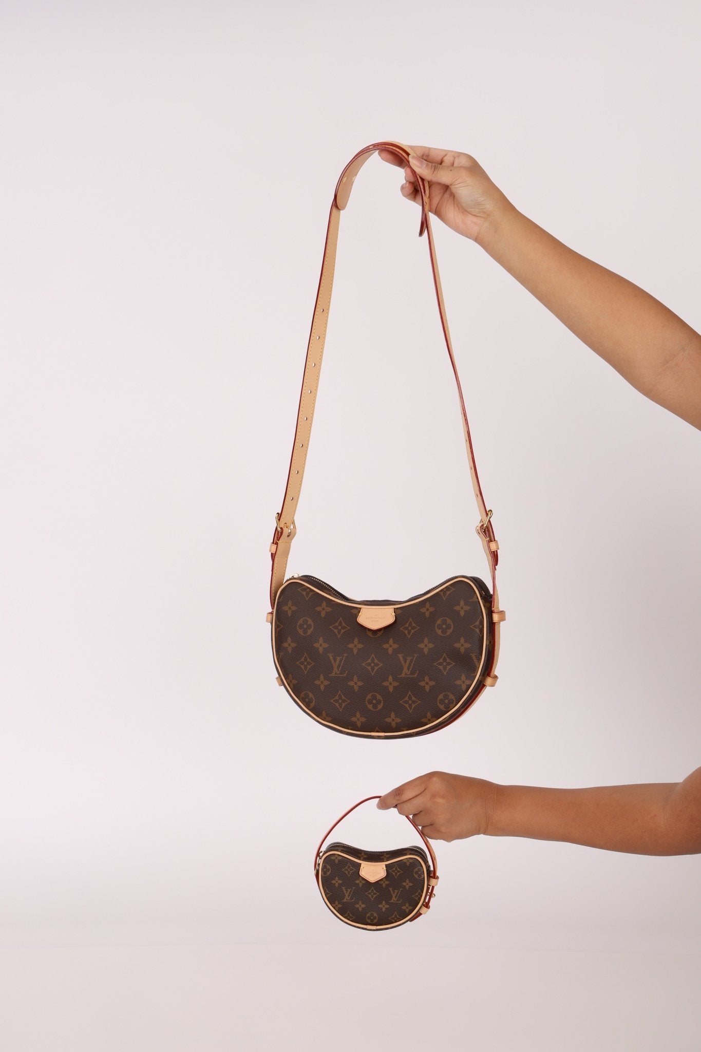 Louis Vuitton Monogram Croissant PM w/ Micro Croissant - FashioNica