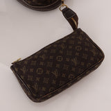 Louis Vuitton Monogram Mini Lin Bucket Bag with Pochette - FashioNica