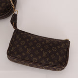 Louis Vuitton Monogram Mini Lin Bucket Bag with Pochette - FashioNica