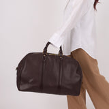 Louis Vuitton Taiga Kendall Chocolate Boston Bag PM - FashioNica